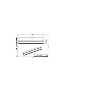 Dimension Drawing (without table) - ZCP383 L50 glare shield (15 pcs)