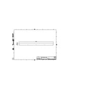 Dimension Drawing (without table) - ZCP385 L100 glare shield (16 pcs)