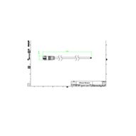 Dimension Drawing (without table) - ZXP399 Lead 4P DMX cable 2m (10 pcs)