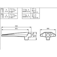 Dimension Drawing (without table) - BGP705 LED580-4S/730 DM11 DDF27 D18 SRG1