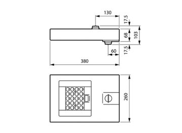 Dimension Drawing (without table) - BGP729 LED30-4S/730 II PSD D9 DM50 FG SR