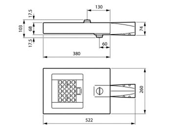  UrbanFlex micro - LED Module 2000 lm - LED - 727 warm white - Power supply unit with DALI interface - 220-240 V - 50 to 60 Hz - Safety class II - Distribution symmetrical DS51 - Flat glass - Dark gray - Luminaire surge protection level until 6 kV differential mode and 6 kV common mode - - - Side-entry for diameter 60 mm