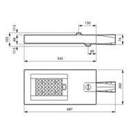 Dimension Drawing (without table) - BRP730 LED100-4S/727 II PSD D9 DS51 FG S