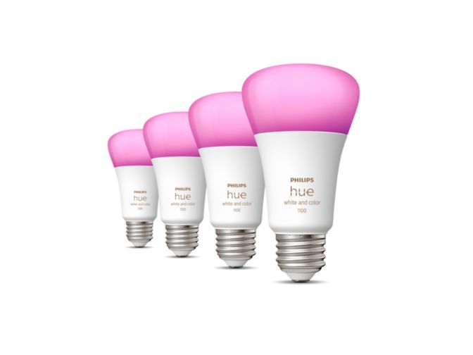 An image of product of the Hue White and color ambiance 4-pack E26