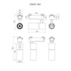 Dimension Drawing (without table) - ST033T LED9/840 10W 110-240V I MB WH TW