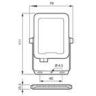 Dimension Drawing (without table) - BVP164 LED12/840 PSU 10W SWB CE