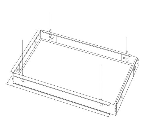 1x4 Flange mounting kit