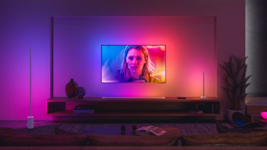 Sync movies, TV shows, music, and games to smart lights