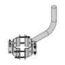 Steel Bracket, Wrap Around, Single, 7-10" Pole, Wood Pole