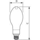  Single Contact Medium Screw ED 75mm Frosted