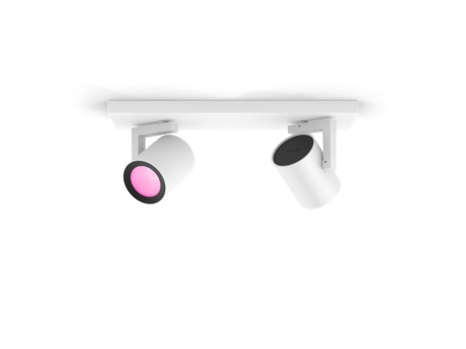 An image of product of the Hue White and Color Ambiance Argenta 2-lichts spotbalk