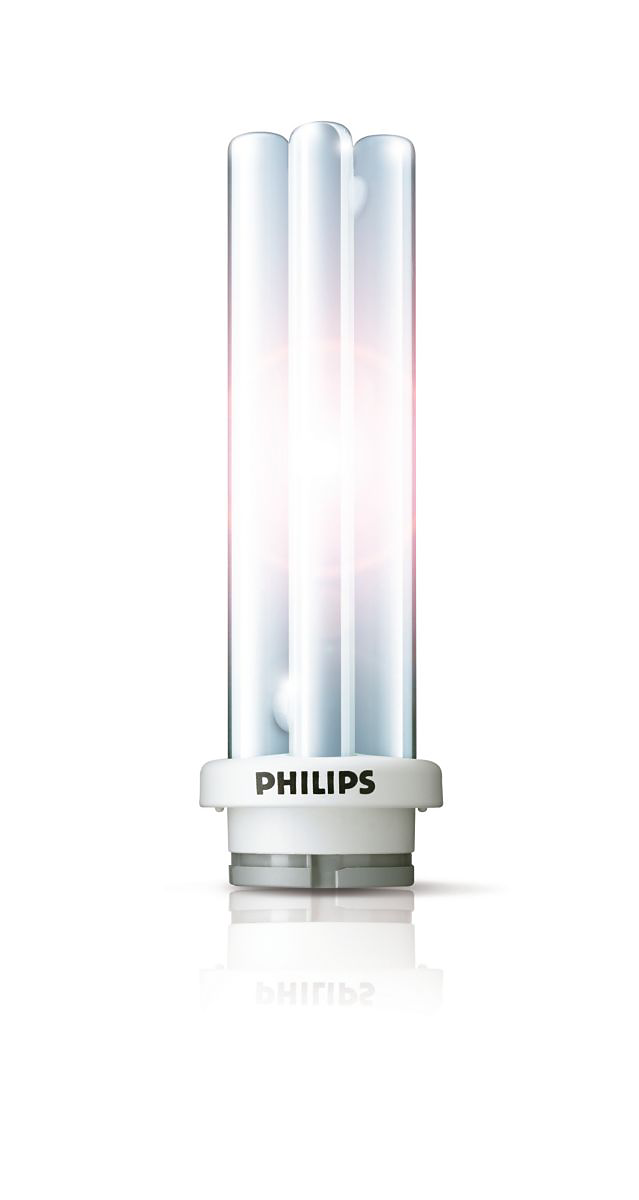 Philips master Ampoule PL-R Eco 4 broches 17,8 W GR14Q-1A blanc froid fluorescente 