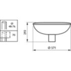 Dimension Drawing (without table) - BDP101 LED60/830 II DS PCF SI CLO-DDF2 6