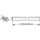 Dimension Drawing (without table) - V profile 2M accessory kit 30pcs