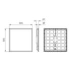 Dimension Drawing (without table) - RC132V G5 36S/840 PSD W60L60 OC W5