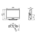 Dimension Drawing (without table) - BVP172 LED43/WW 50W WB GREY CE