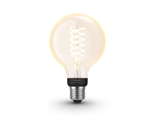 Hue White Filament G93 kulová – chytrá žárovka s paticí E27