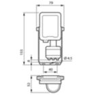 Dimension Drawing (without table) - BVP164 LED12/840 PSU 10W SWB MDU CE