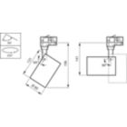 Dimension Drawing (without table) - ST151T LED30S/940 WB BK