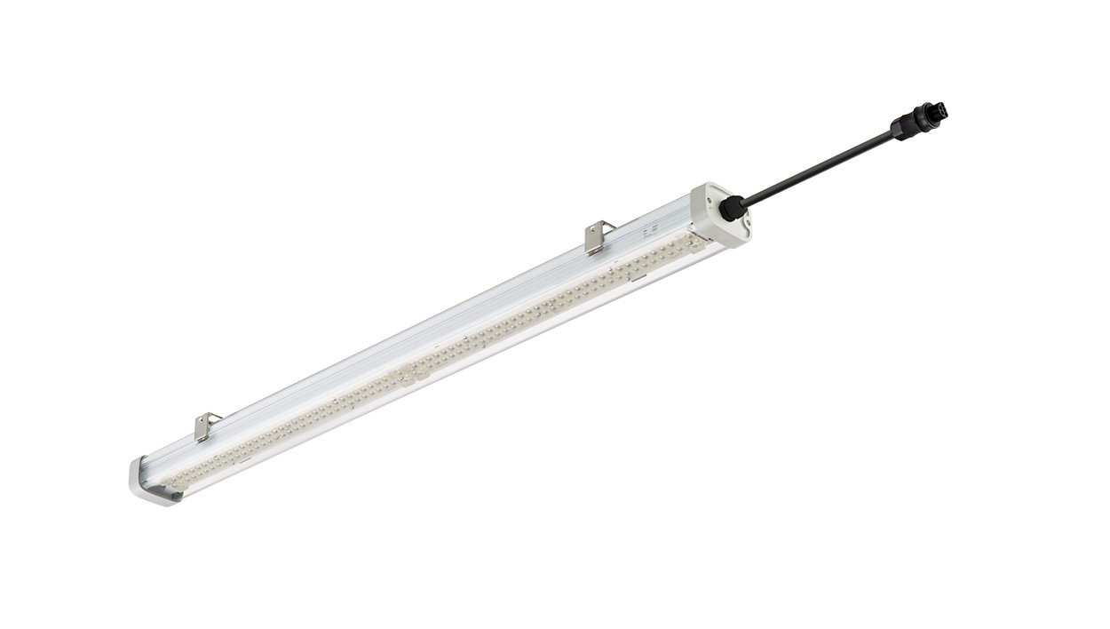 Robust, connectable luminaire with outstanding performance.