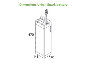 Dimension Drawing (without table) - ZJS602 36Ah 12.8V Battery IN