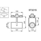 Dimension Drawing (without table) - ST321S LED27S/PW930 PSU MB BK