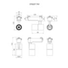 Dimension Drawing (without table) - ST033T LED6/840 7W 110-240V I WB BK TW