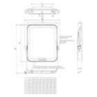 Dimension Drawing (without table) - BVP151 LED180/NW PSU 150W SWB G2 GM