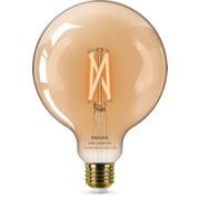 Slimme LED Filament amber G125 E27