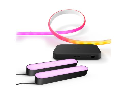 Pacchetto: Hue HDMI sync box + barre luminose Play + Hue Ambiance gradient lightstrip