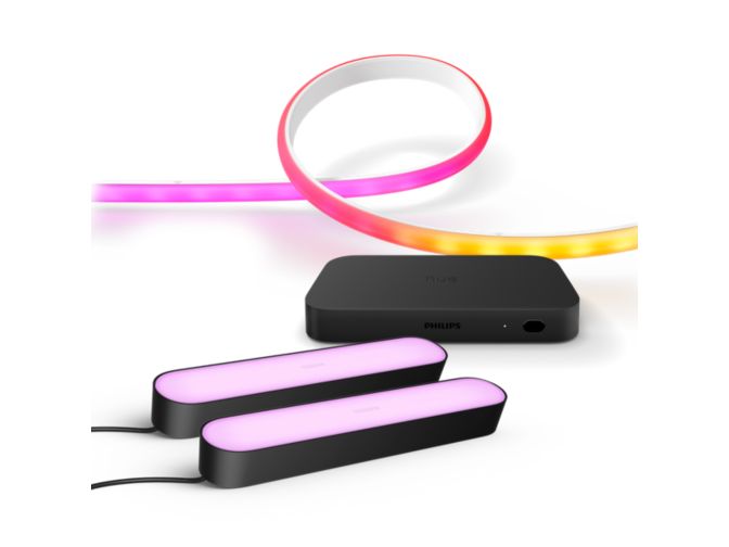 An image of product of the Tuotepaketti: Hue sync box + Play light bar -valopalkit + Ambiance gradient lightstrip
