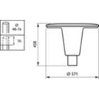 Dimension Drawing (without table) - BDP103 LED120/830 DW PCF SI CLO 62P