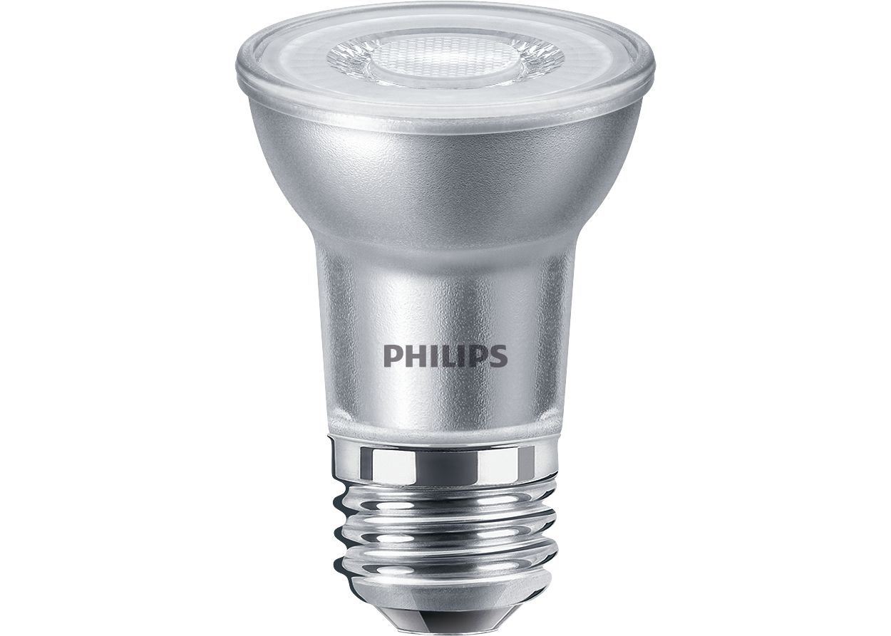 Dimmable LED spot with a focused bright beam