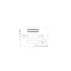 Dimension Drawing (without table) - BVP353 72LED RGBNW 220V L57 45 DMX