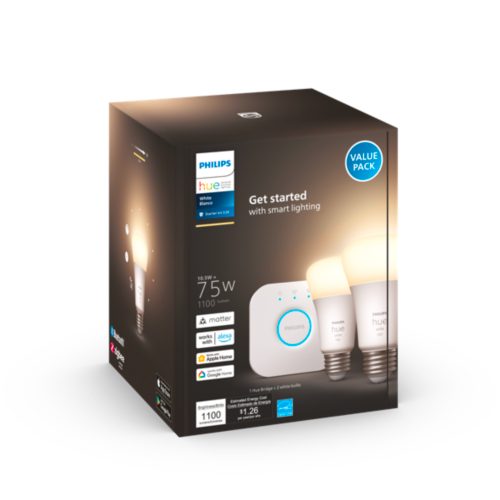 Starter kit: 2 E26 smart bulbs (75 W)