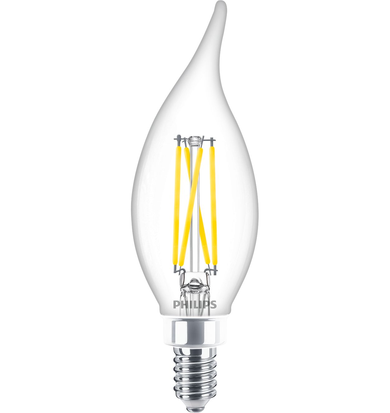 Clear LED candle bulbs add a sparkle to your home