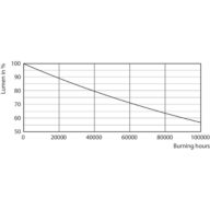 Lumen Maintenance Diagram - MAS LEDtube HF 1500mm UO 36W 865 T5