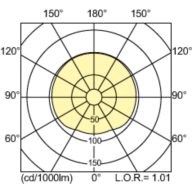 Light Distribution Diagram - MASTER CityWh CDO-TT Plus 70W/942 E27