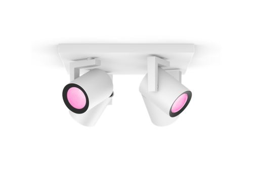 Hue White and Colour Ambiance Argenta quadruple spotlight