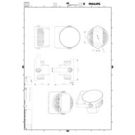 Dimension Drawing (without table) - BVP373 32LED RGBWW 220V 45 DMX 80W HP