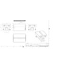 Dimension Drawing (without table) - BVP354 120LED RGBNW 220V L50 10 DMX