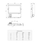 Dimension Drawing (without table) - BVP150 LED18/WW PSU 20W SWB MDU G2 GM