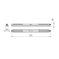 Dimension Drawing (without table) - WT198X LED28S/840 WIA L1200