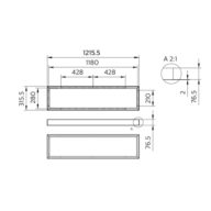  Width 300 mm, length 1200 mm