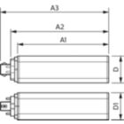 Dimension Drawing (with table) - CorePro LED PLT HF 18.5W 840 4P GX24q-4