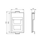 Dimension Drawing (without table) - BGB306 LED230/740 DSM11 D9 MICIO FU BA