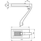 Dimension Drawing (without table) - BPP732 LED60-4S/730 II PSD D9 DM50 FG DG