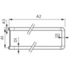  Medium Bi-Pin Fluorescent Tube, double-ended Frosted