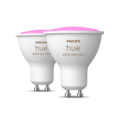 German:An image of product of the Hue White & Color Ambiance Doppelpack GU10