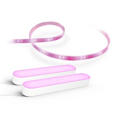 German:An image of product of the Set: 2x Play Lightbar weiß + Lightstrip Basis V4 2m + Bridge